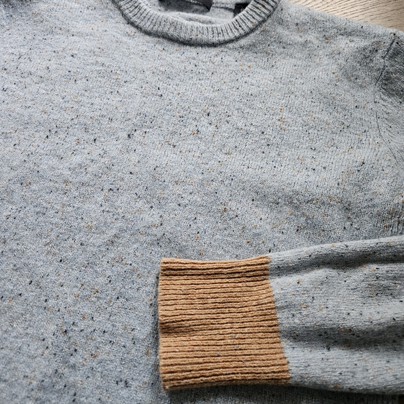 Scotch & Soda Light Grey Sweater with Brown Trim - Picture 2 of 8
